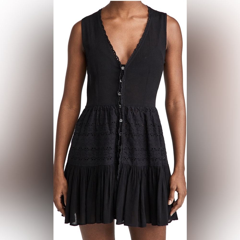 Playa Lucila Eyelet Mini Dress (size Small)